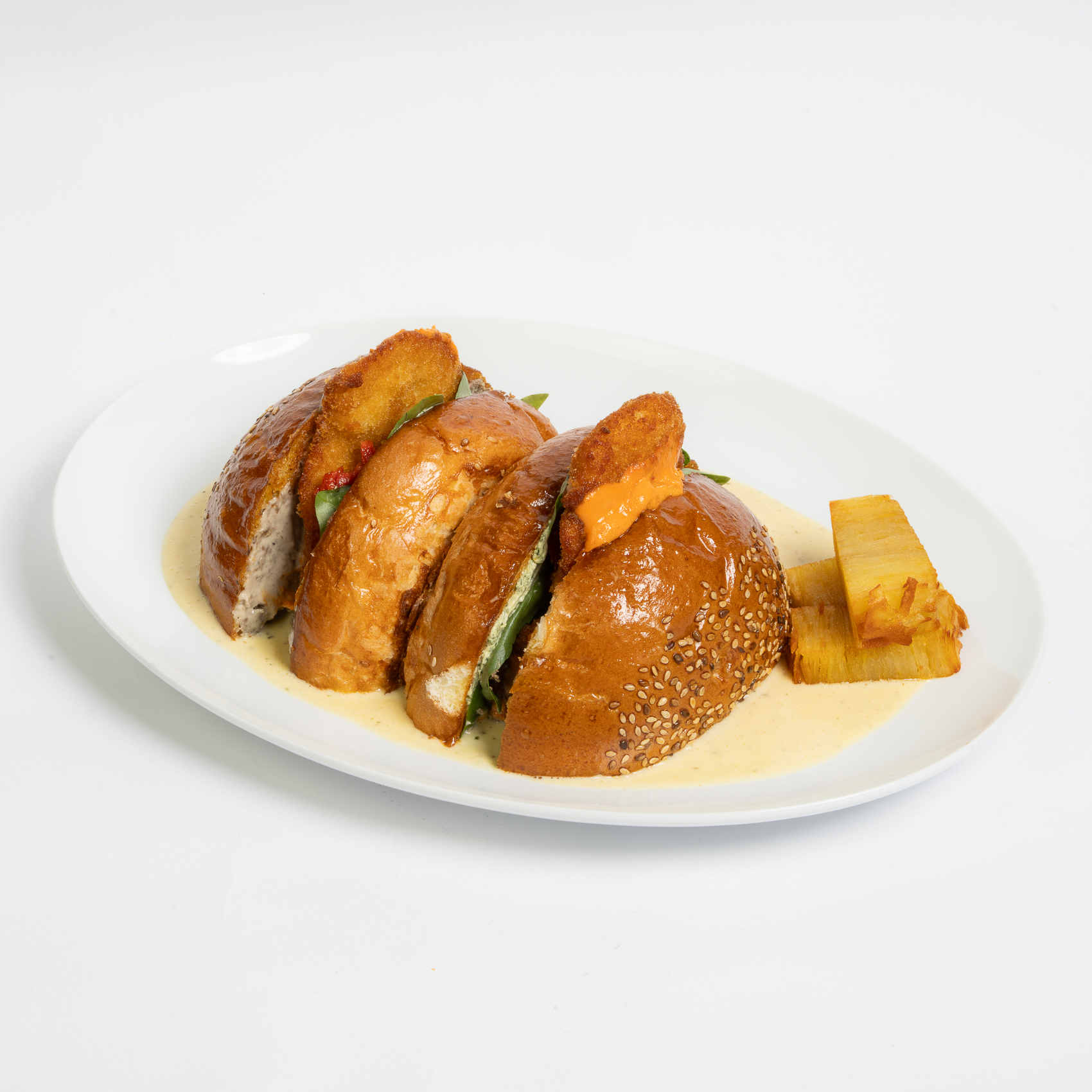 Vienna burger / برگر شنیتسل وینا